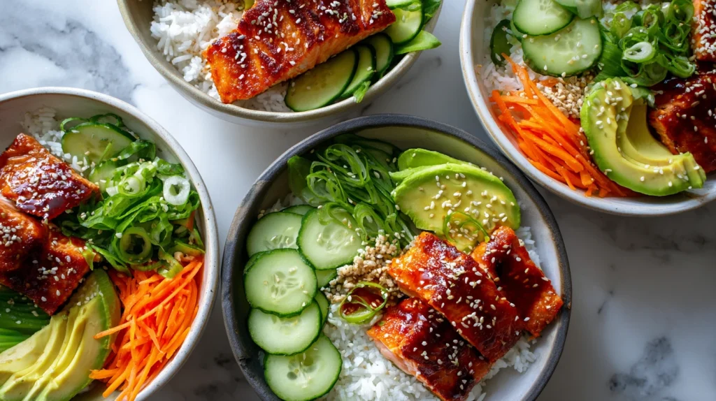 Honey Sriracha Salmon Bowl - Sweet, Spicy & Balanced 11 Honey Sriracha Salmon Bowl