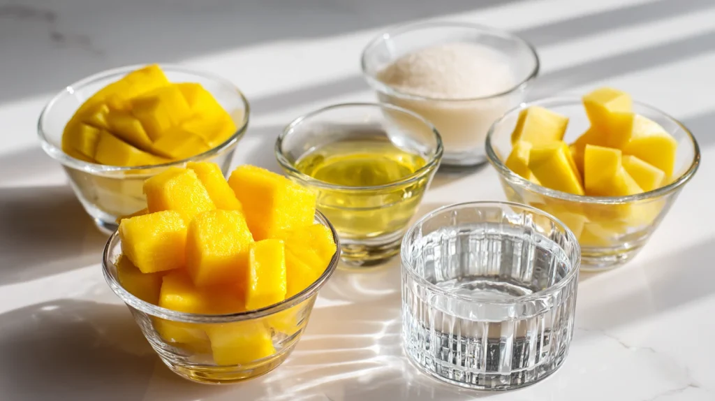 Easy Mango Sorbet Recipe - Refreshing & Healthy Dessert 3 Mango Sorbet