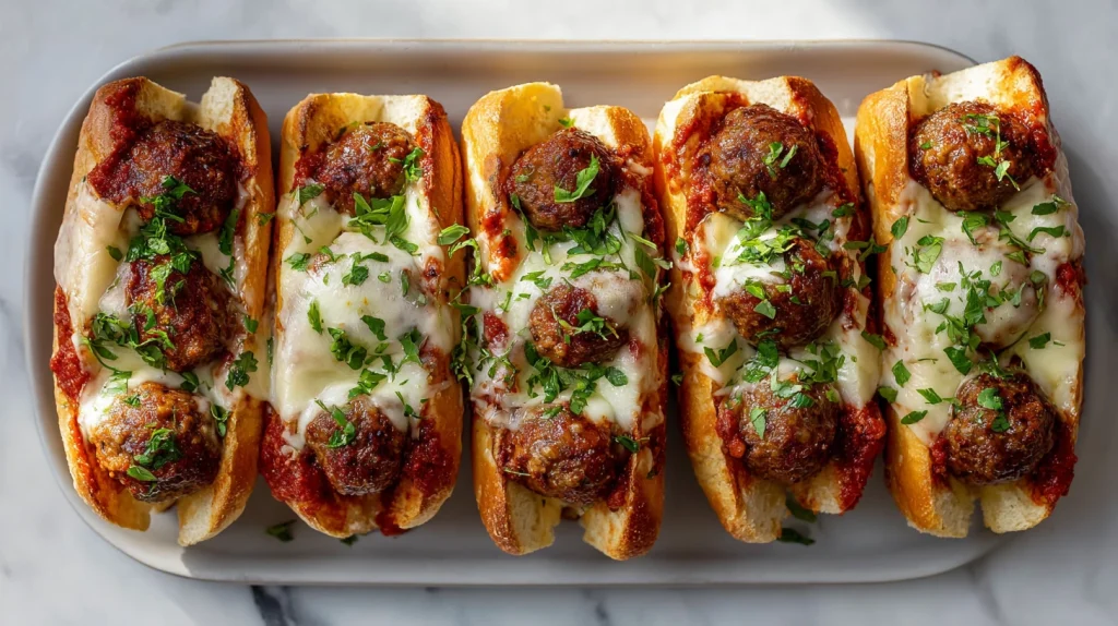Meatball Subs - Classic, Cheesy, and Perfect for Any Dinner 13 Meatball Subs