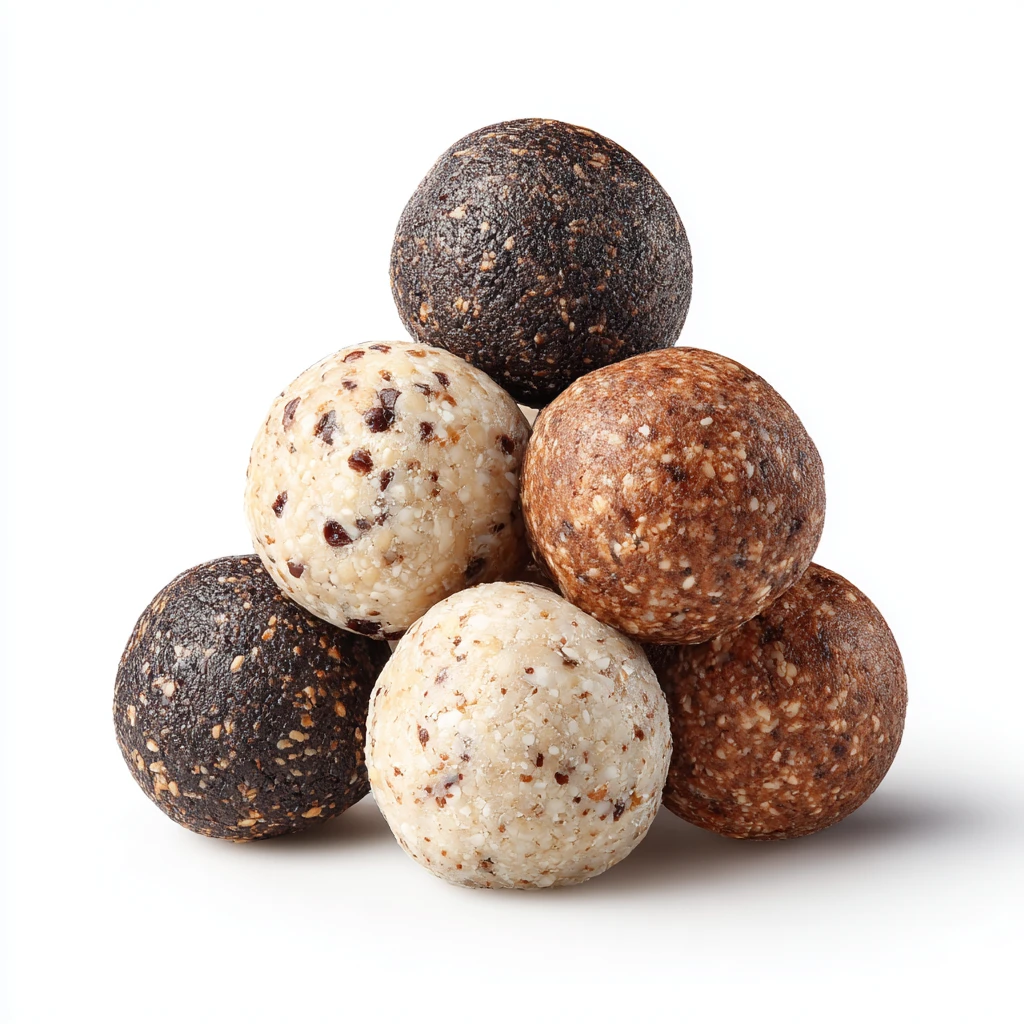 Gluten Free Protein Balls - Easy & Healthy Protein Rich Meal 4 protein balls vector