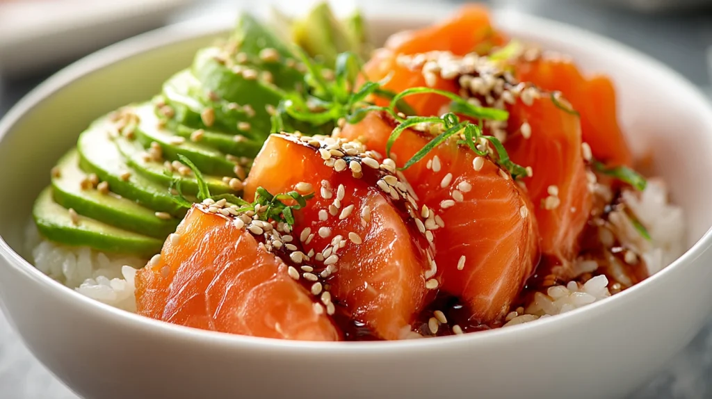 Easy Salmon Sushi Bowl Recipe - Fresh & Healthy Family Meal 2 Salmon Sushi Bowl