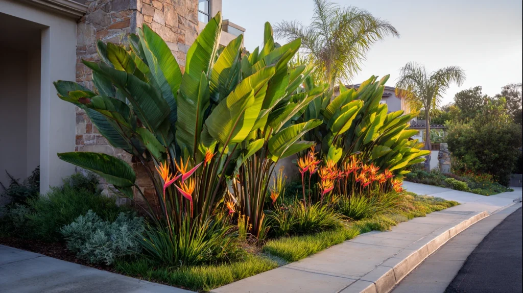 7 Best Tropical Landscaping Front Yard Ideas 4 Bird of Paradise Plant Outdoor Landscape Design