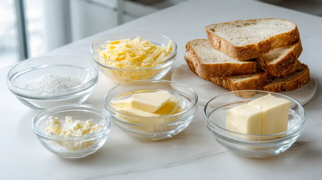 Cheddar Grilled Cheese Sandwich - Easy & Cheesy Appetizer 2 Cheddar Grilled Cheese Sandwich