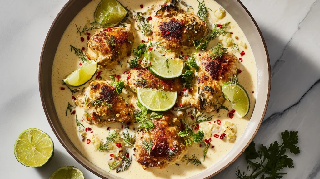 Coconut Milk Braised Chicken - Creamy & Rich Family Dinner 11 Coconut Milk Braised Chicken