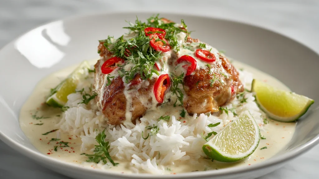 Coconut Milk Braised Chicken - Creamy & Rich Family Dinner 10 Coconut Milk Braised Chicken