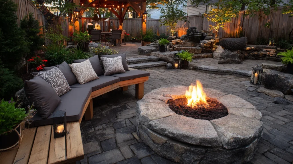 10 Famous Outdoor Patio Ideas 9 Cozy Fire Pit Patio Retreat
