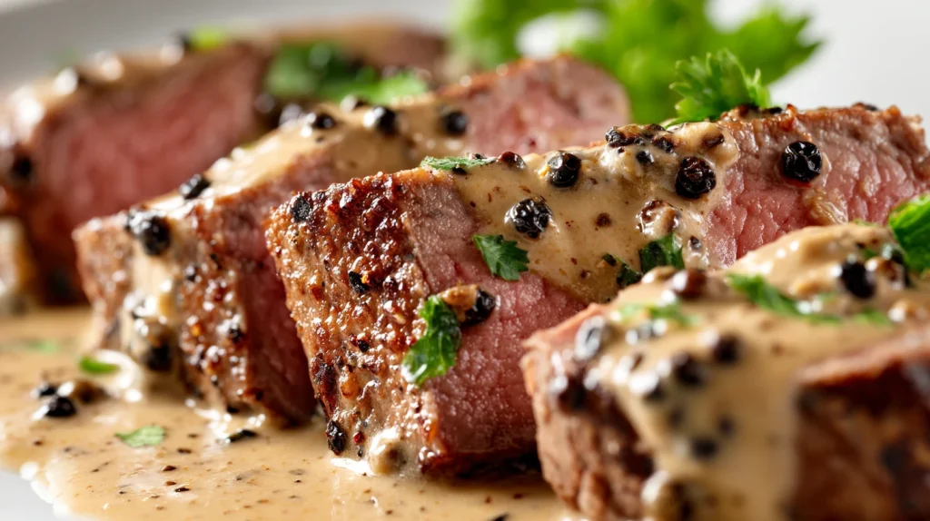 Creamy Peppercorn Steak - Best Weeknight Family Dinner 2 Creamy Peppercorn Steak