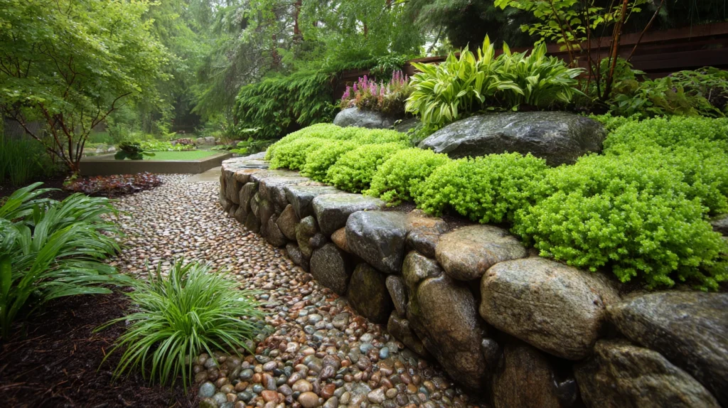 8 Modern Minimalist Landscaping Front Yard Ideas 2 Garden Bed With Stones for Clean Structure