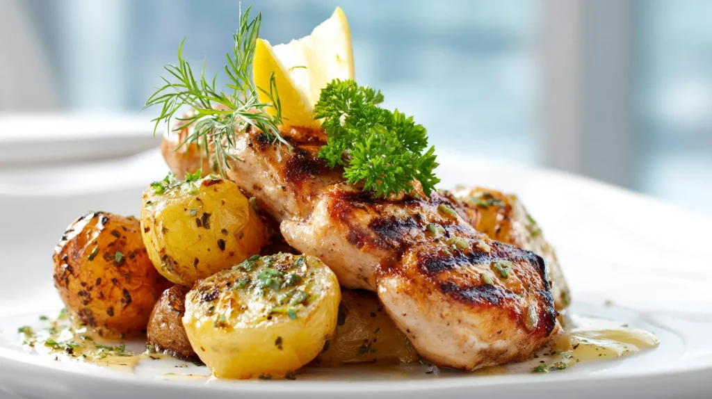 Delicious Grilled Chicken with Herb Potatoes - Easy Dinner 11 Grilled Chicken with Herb Potatoes