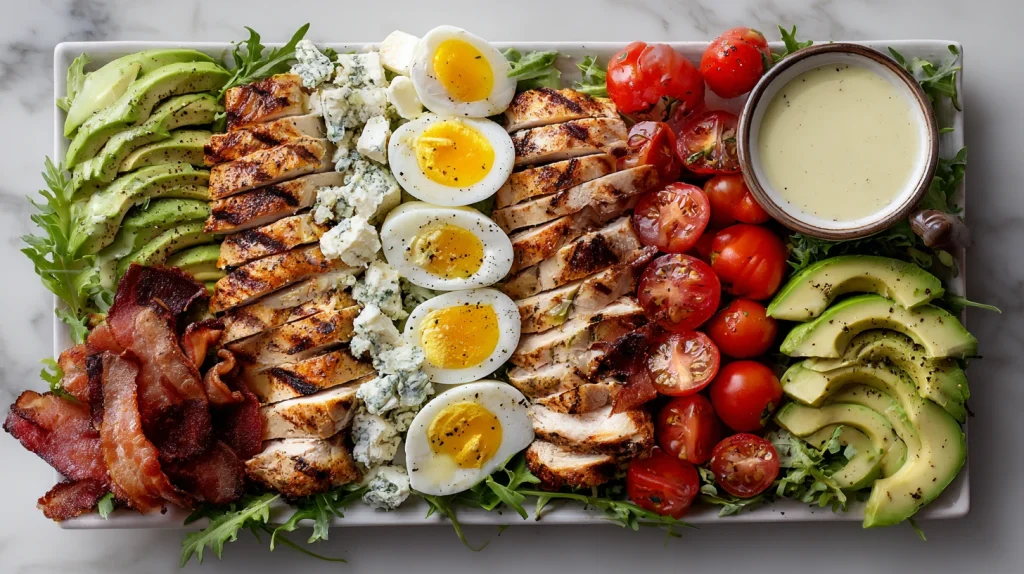 High Protein Cobb Salad Platter - Balanced and Flavorful 11 High Protein Cobb Salad Platter
