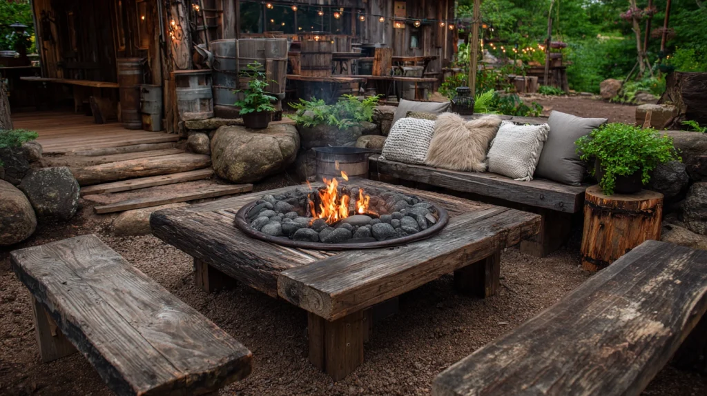 10 Famous Cheap Backyard Ideas 7 How to Create a Rustic Fire Pit Look