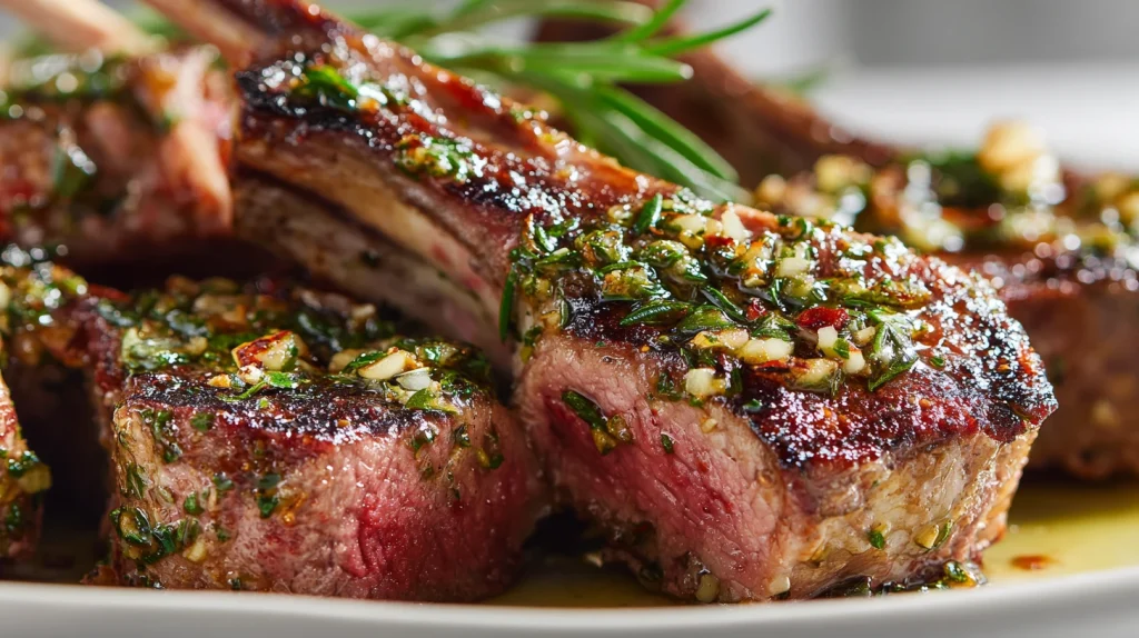 Lamb Chops with Herb Marinade Recipe - Juicy & Flavorful 2 Lamb Chops with Herb Marinade