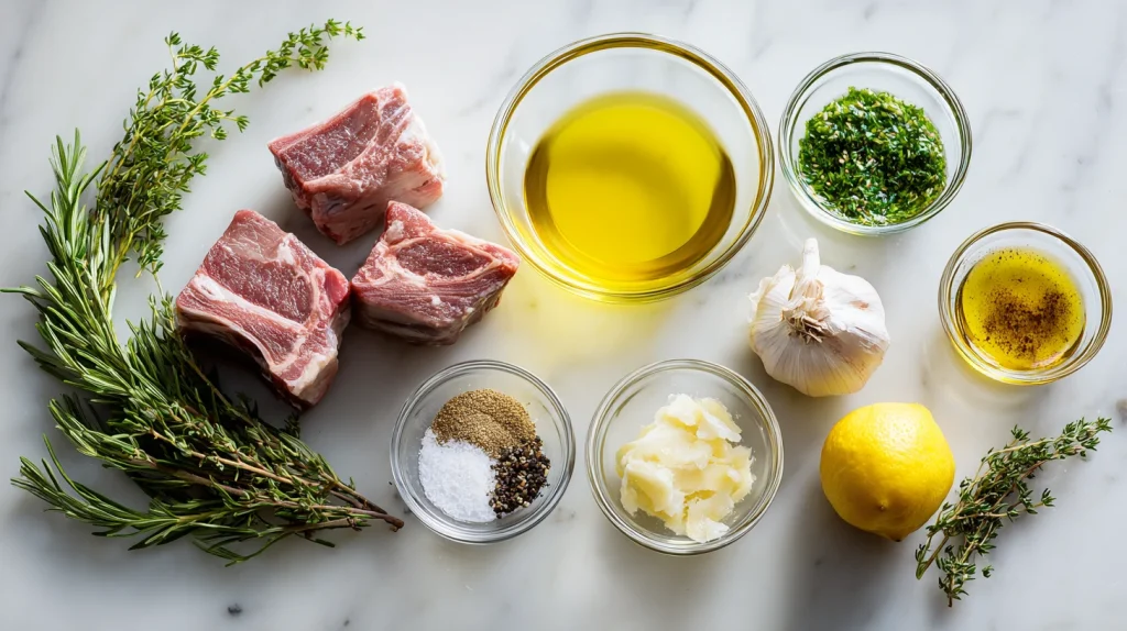 Lamb Chops with Herb Marinade Recipe - Juicy & Flavorful 3 Lamb Chops with Herb Marinade