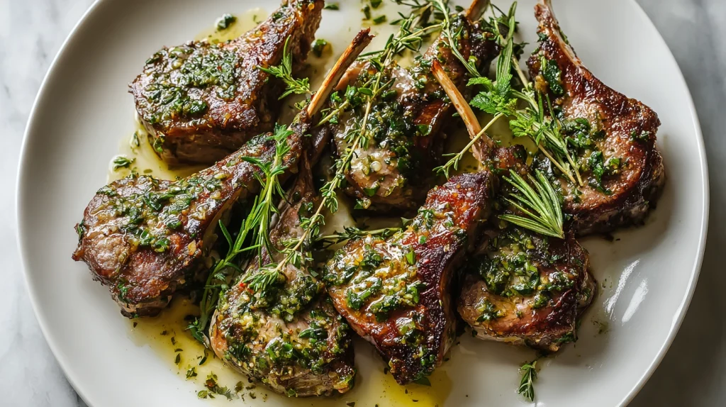 Lamb Chops with Herb Marinade Recipe - Juicy & Flavorful 12 Lamb Chops with Herb Marinade