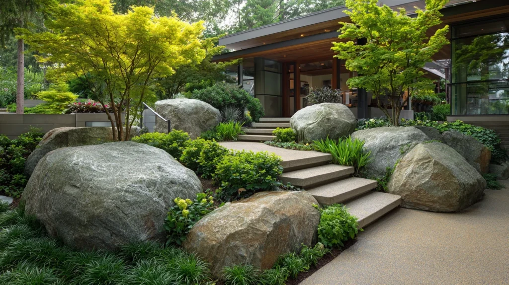 6 Famous Low Maintenance Landscaping Front Yard Ideas 6 Large Rock Landscaping Ideas for Modern Simplicity