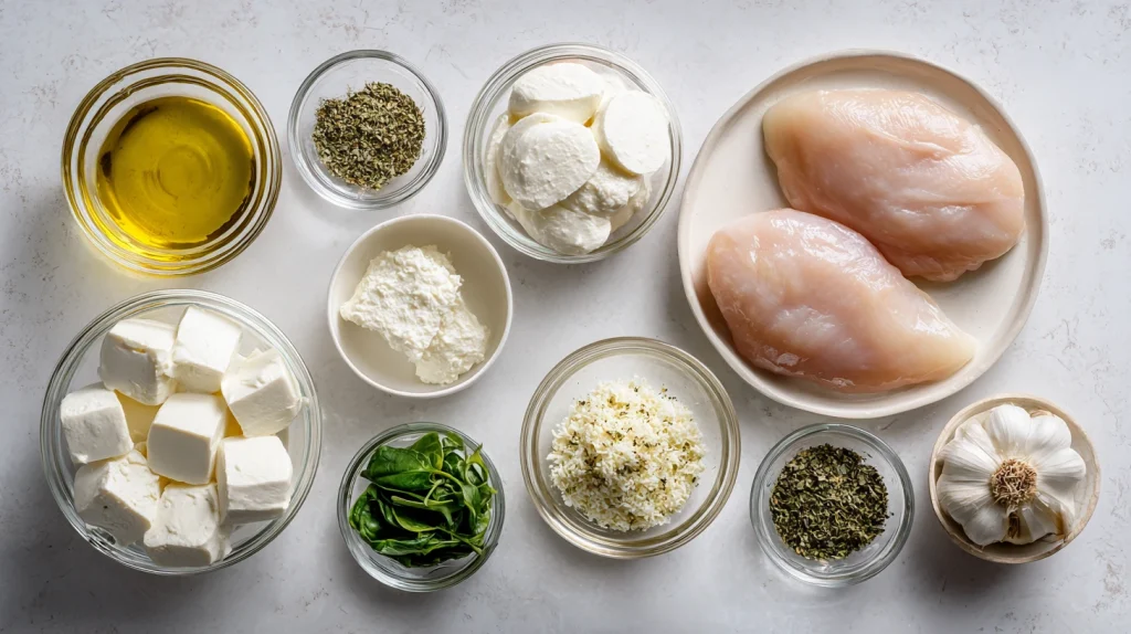 Mozzarella Stuffed Chicken - Easy, Juicy & Cheesy Dinner 2 Mozzarella Stuffed Chicken