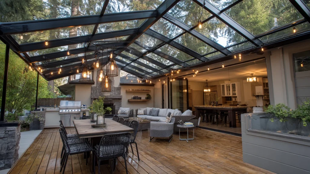 6 Famous Covered Outdoor Patio Ideas 2 Outdoor Patio Roof Extension Ideas for Seamless Design