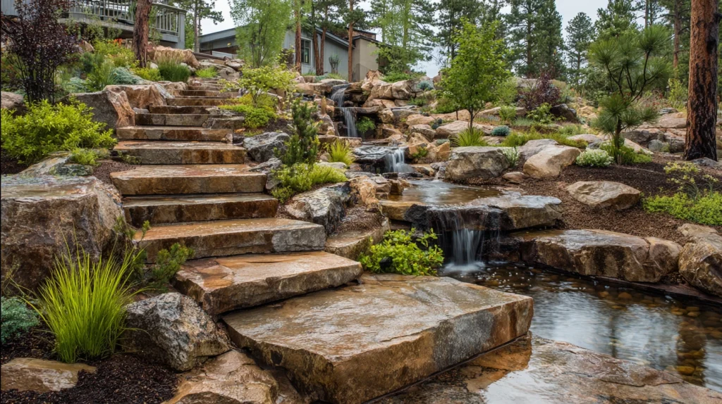 8 Modern Sloped Backyard Landscaping Ideas 5 Outdoor Slope Landscaping with Natural Flow