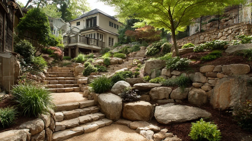 7 Famous Small Sloped Backyard Ideas 5 Retaining Walls for Structured Hillside Landscaping