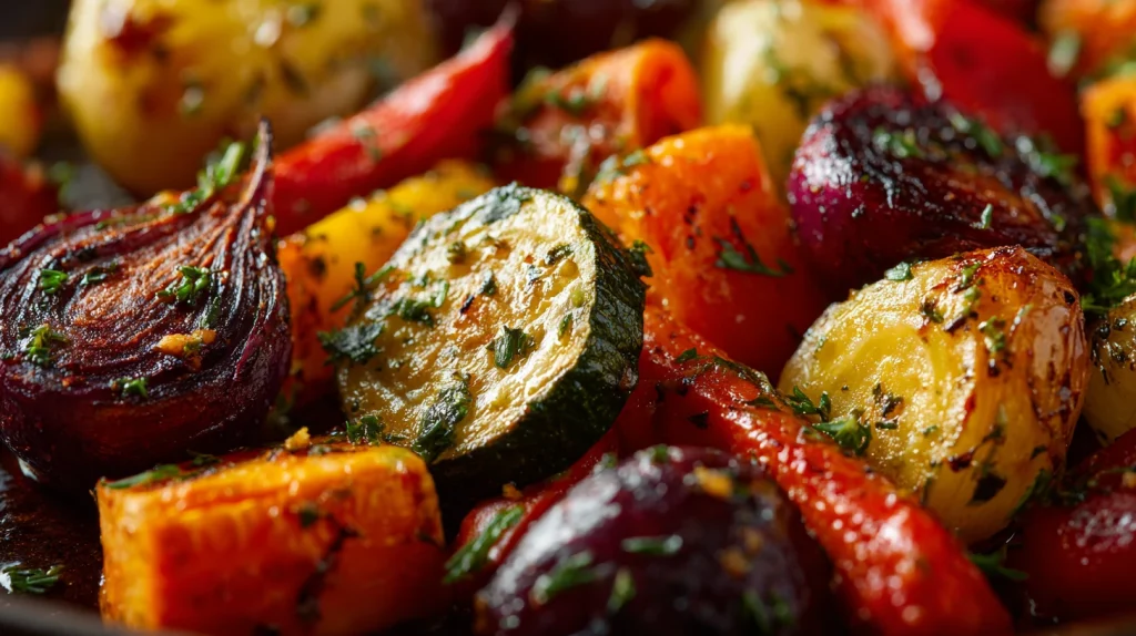 Seasoned Oven-Roasted Vegetables - Easy, Crispy & Flavorful 2 Seasoned Oven-Roasted Vegetables