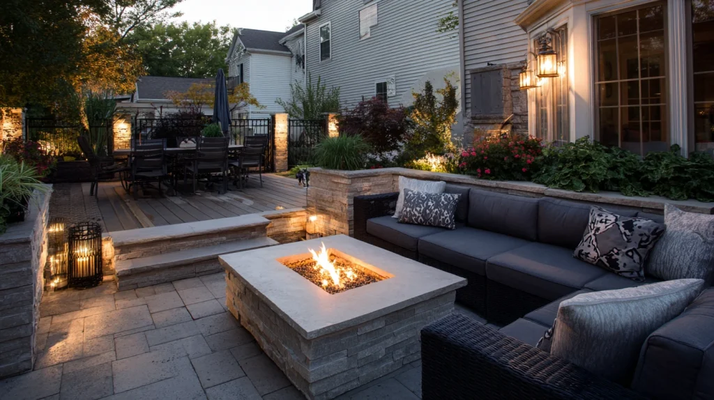 7 Best Small Backyard Fire Pit Ideas 4 Small Backyard Patio With Fire Pit for Modern Style