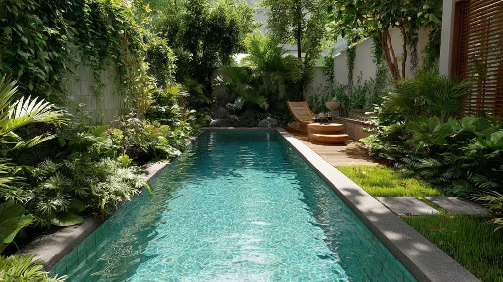 7 Best Ideas Small Backyard Pool Ideas 7 Small Backyard Pool With Plants for Natural Relaxation