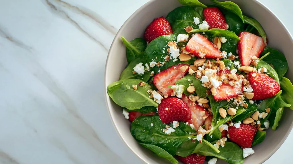 Spinach Strawberry Salad Recipe - Fresh, Sweet & Balanced 10 Spinach Strawberry Salad
