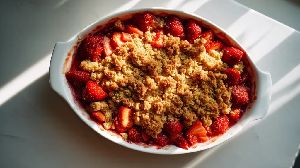 Delicious Strawberry Rhubarb Crisp - Easy Family Delight 9 Strawberry Rhubarb Crisp