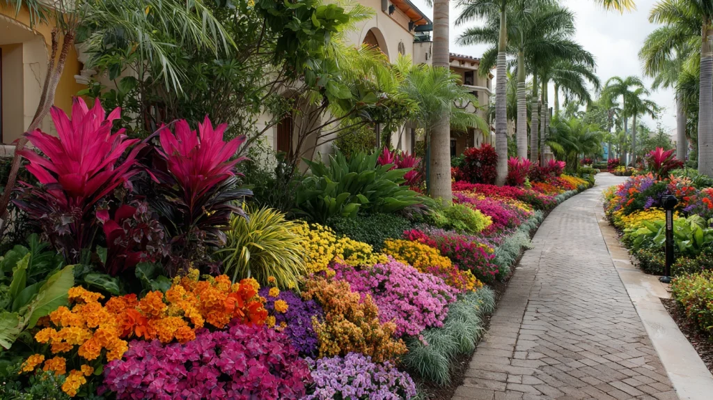 7 Best Tropical Landscaping Front Yard Ideas 2 Tropical Flower Beds for Color and Texture