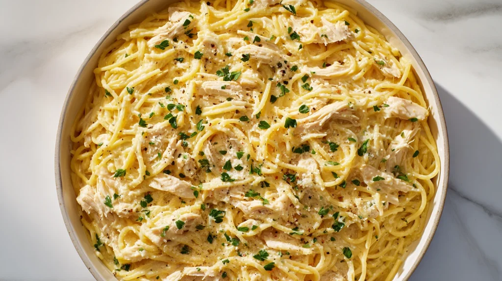 Velveeta Chicken Spaghetti - Easy, Creamy & Cheesy Recipe 14 Velveeta Chicken Spaghetti