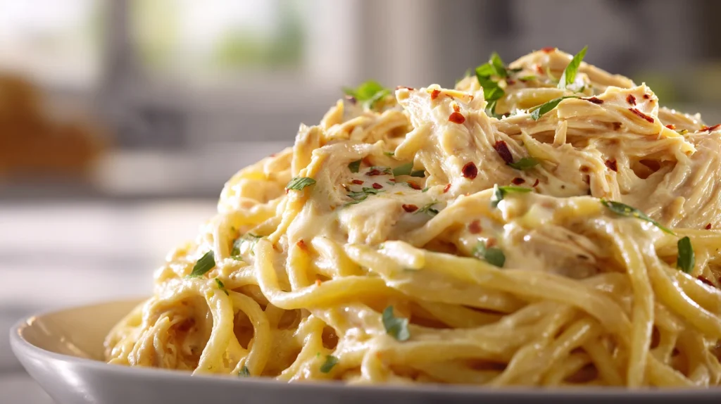 Velveeta Chicken Spaghetti - Easy, Creamy & Cheesy Recipe 2 Velveeta Chicken Spaghetti