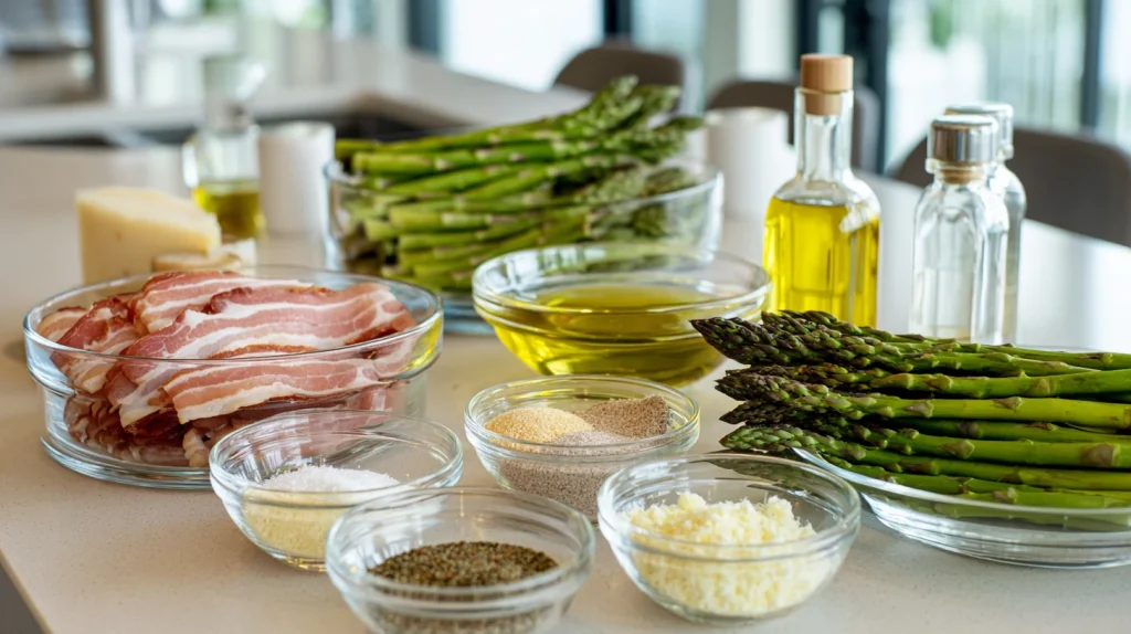Crispy Bacon Wrapped Asparagus - Easy Weeknight Dinner 3 Bacon Wrapped Asparagus
