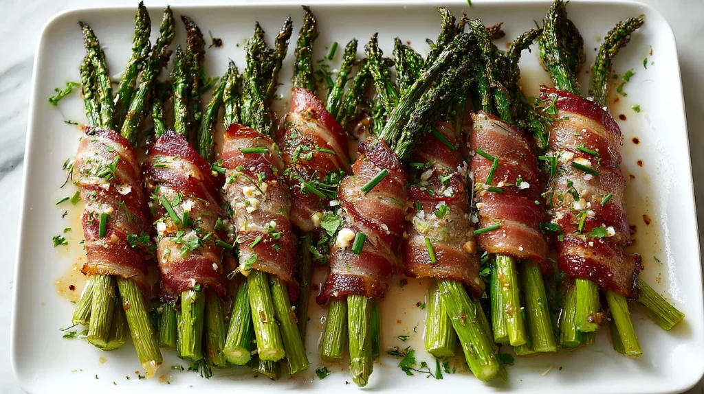 Crispy Bacon Wrapped Asparagus - Easy Weeknight Dinner 10 Bacon Wrapped Asparagus