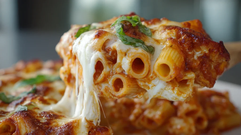 Baked Ziti with Ricotta - Easy & Cheesy Italian Style Pasta Bake 2 Baked Ziti with Ricotta