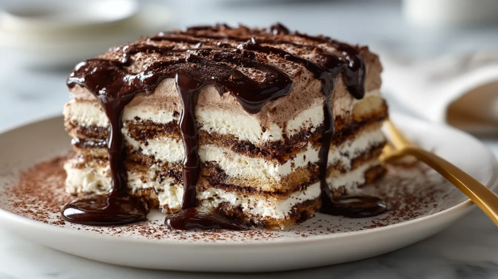 Chocolate Icebox Cake - Easy No Bake Creamy Dessert 12 Chocolate Icebox Cake
