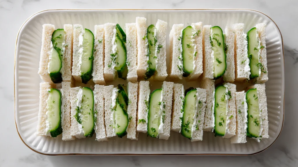 Cucumber Tea Sandwiches - Easy Fresh & Healthy Snack 10 Cucumber Tea Sandwiches