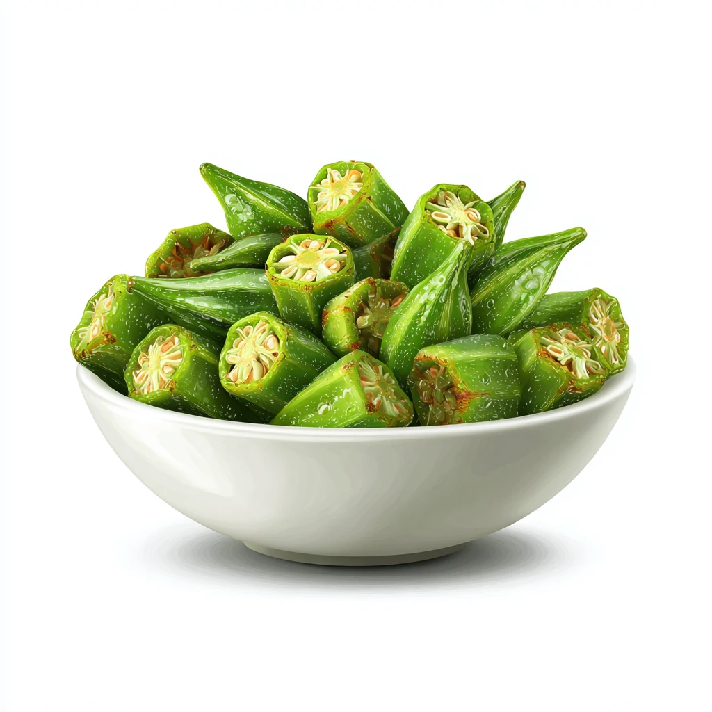 Fried Okra Recipe - Easy & Crispy Southern Style Fried Okra 3 fried okra vector