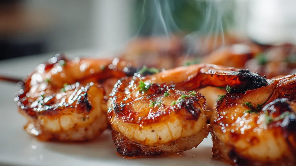 Grilled Shrimp Skewers - Easy & Juicy Family Comfort Meal 2 Grilled Shrimp Skewers