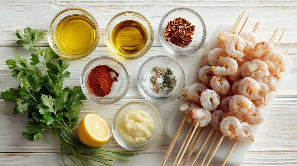 Grilled Shrimp Skewers - Easy & Juicy Family Comfort Meal 3 Grilled Shrimp Skewers