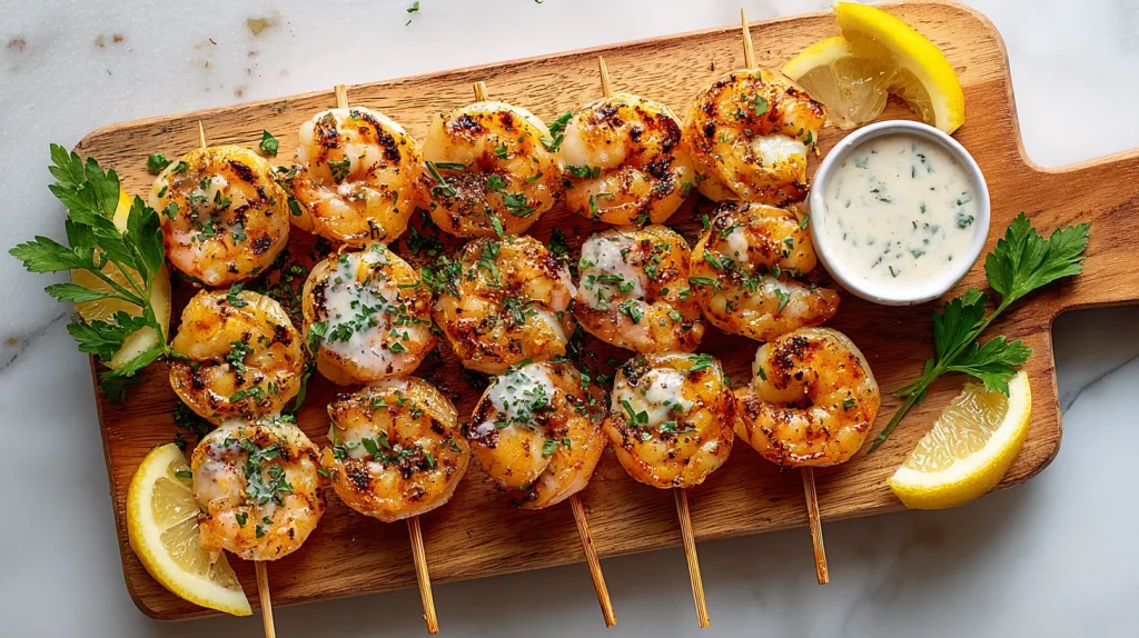 Grilled Shrimp Skewers - Easy & Juicy Family Comfort Meal 11 Grilled Shrimp Skewers