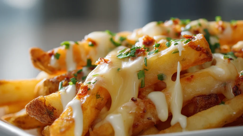 Easy Loaded Fries Recipe - Crispy, Creamy & Crunchy Fries 2 Loaded Fries