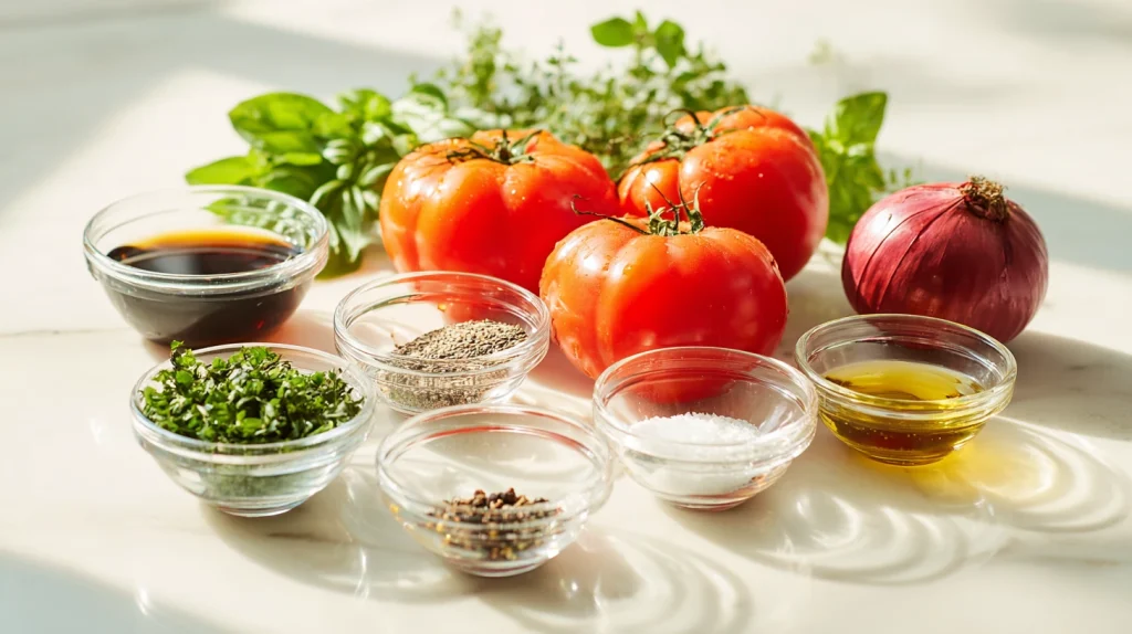 Easy Marinated Tomatoes - Juicy, Fresh & Flavorful Salad 3 Marinated Tomatoes