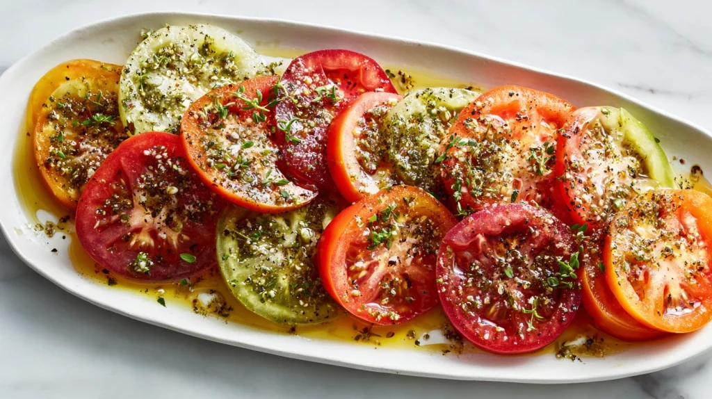 Easy Marinated Tomatoes - Juicy, Fresh & Flavorful Salad 10 Marinated Tomatoes