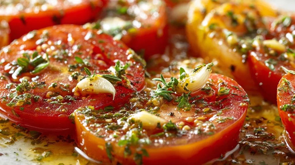 Easy Marinated Tomatoes - Juicy, Fresh & Flavorful Salad 2 Marinated Tomatoes