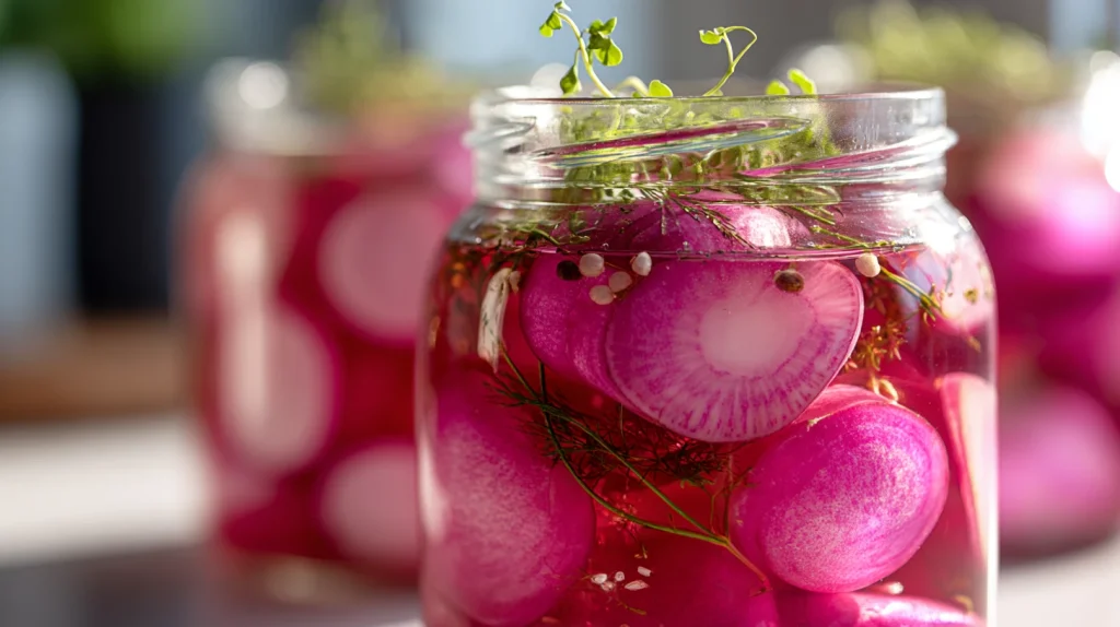 Easy Pickled Radishes Recipe - Crisp Tangy Quick Side Dish 2 Pickled Radishes