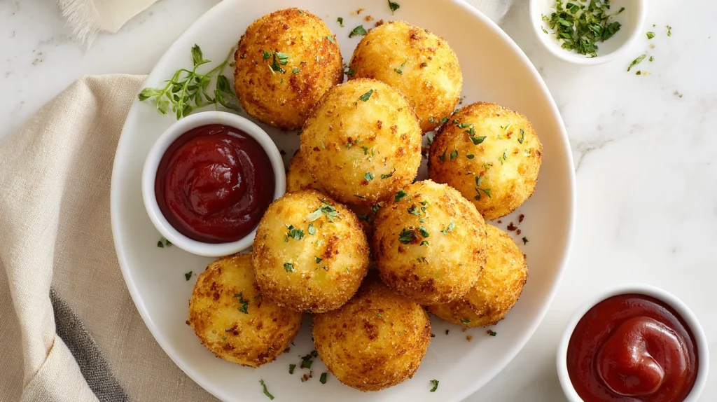 Best Potato Cheese Balls Recipe - Crispy Cheesy Party Snacks 11 Potato Cheese Balls