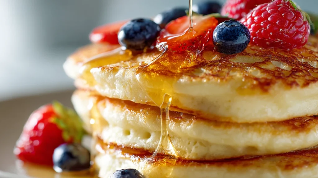 Ricotta Pancakes Recipe - Soft, Fluffy & Rich Breakfast 2 Ricotta Pancakes