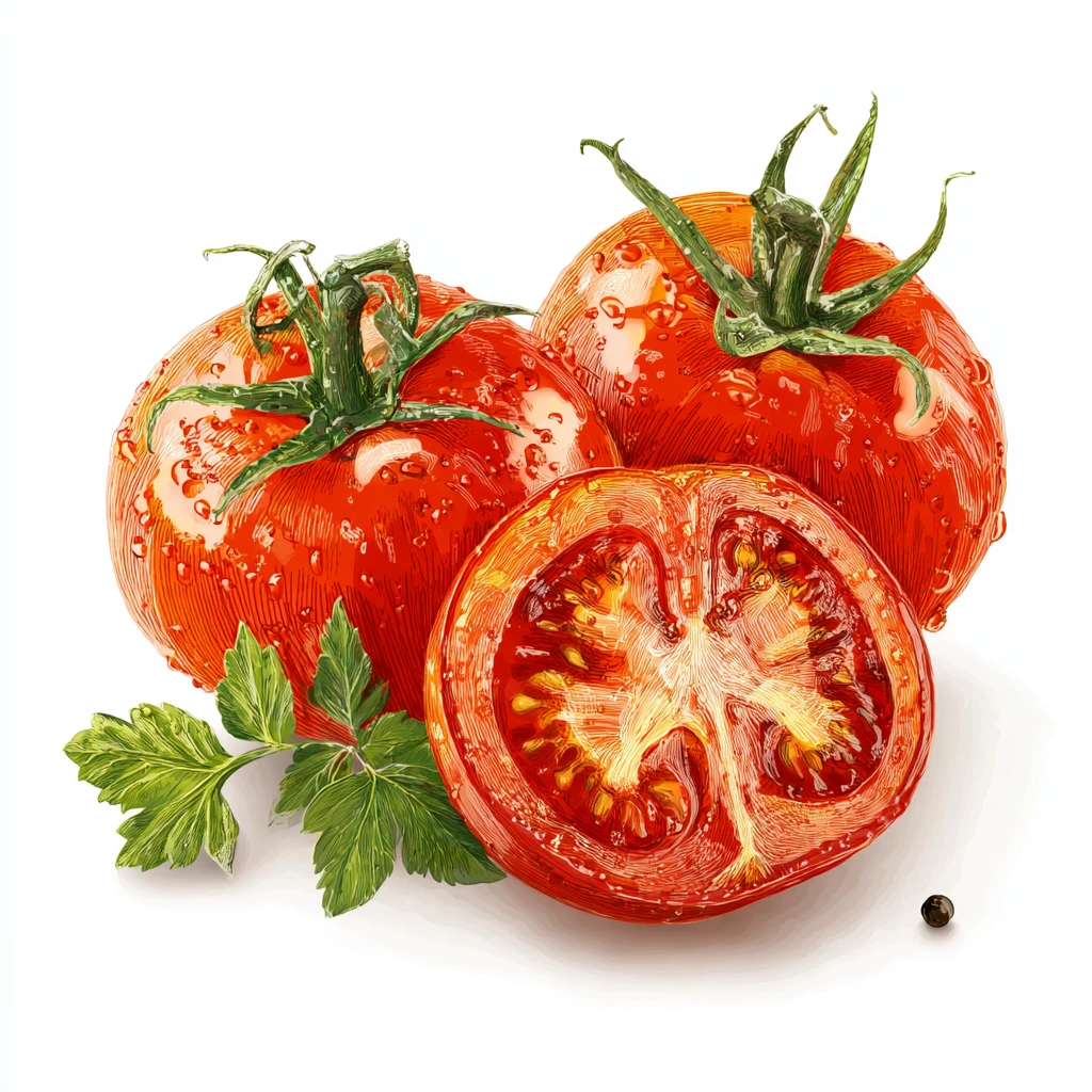 Crispy Fried Green Tomatoes Recipe - Crunchy & Golden Snack 3 roasted tomatoes vector