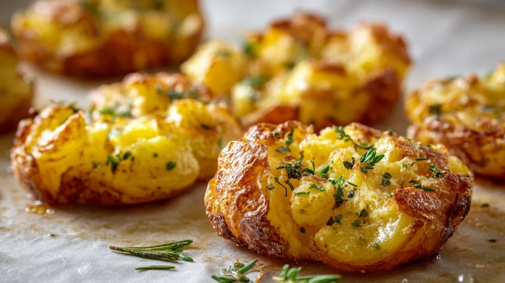 Smashed Potatoes – Crispy and Flavorful Homemade Meals For Dinner 2 Smashed Potatoes