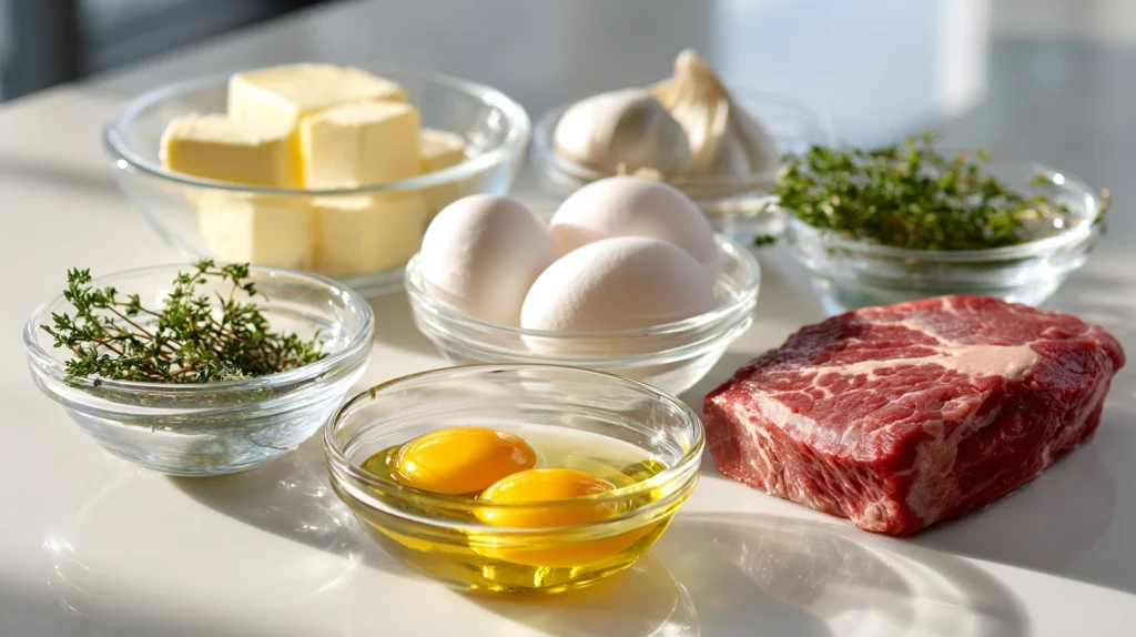 Juicy Steak and Eggs Recipe - Best High Protein Dinner 3 Steak and Eggs